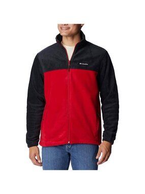 Columbia Fleece Jacket Mens Sz XL Black Red Steens Mountain™ Fleece 2.0 Full-Zip
